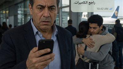 وصلت ابنى المطار 