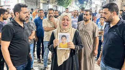 ابنى خرج يلعب فى الشارع