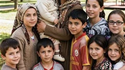 اعتنيت لاطفال اختى التسعه 