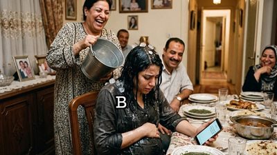 حماتى وجردل المايه 